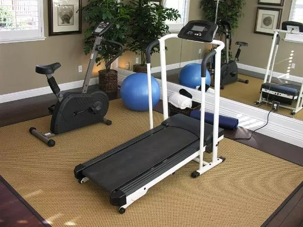 Home Gym treadmill and bike