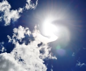 clouds and sun war solar