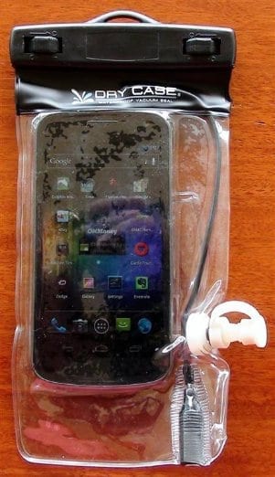DryCASE with Galaxy Nexus Phone Inside
