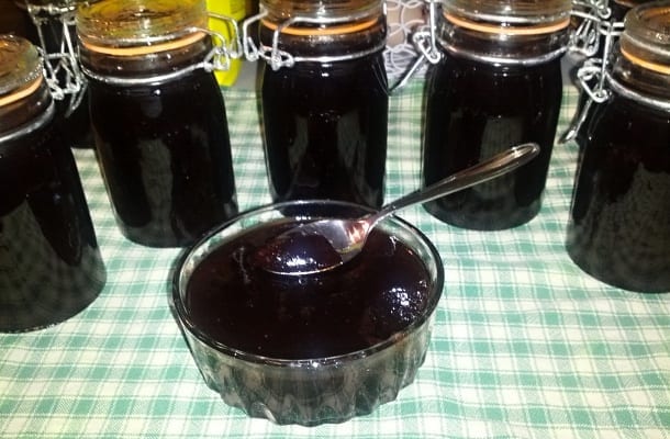 Rosella jam jars ready for eating