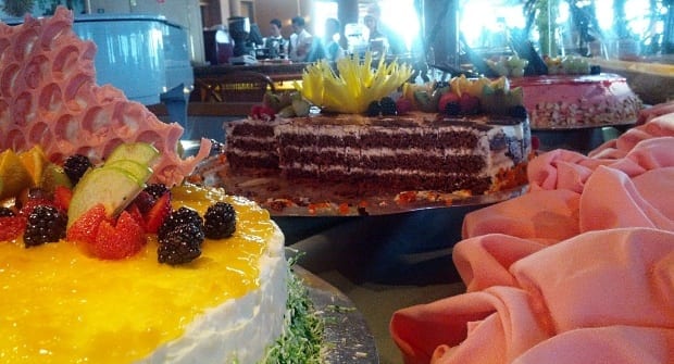 large cakes and sweets Sea princess cruise ship