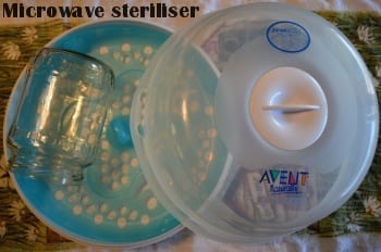 microwave bottle jar steriliser 
