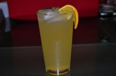 orange cordial splitza in glass
