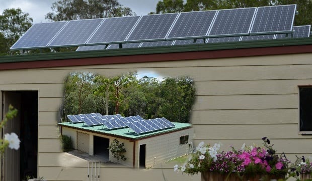 My solar 5kW system on shed roof