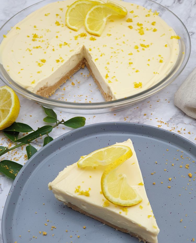 No-Bake Lemon Cheesecake- Just 5 Ingredients! - Self Sufficient Me