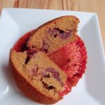 Rhubarb Raspberry Jam-filled Cupcakes